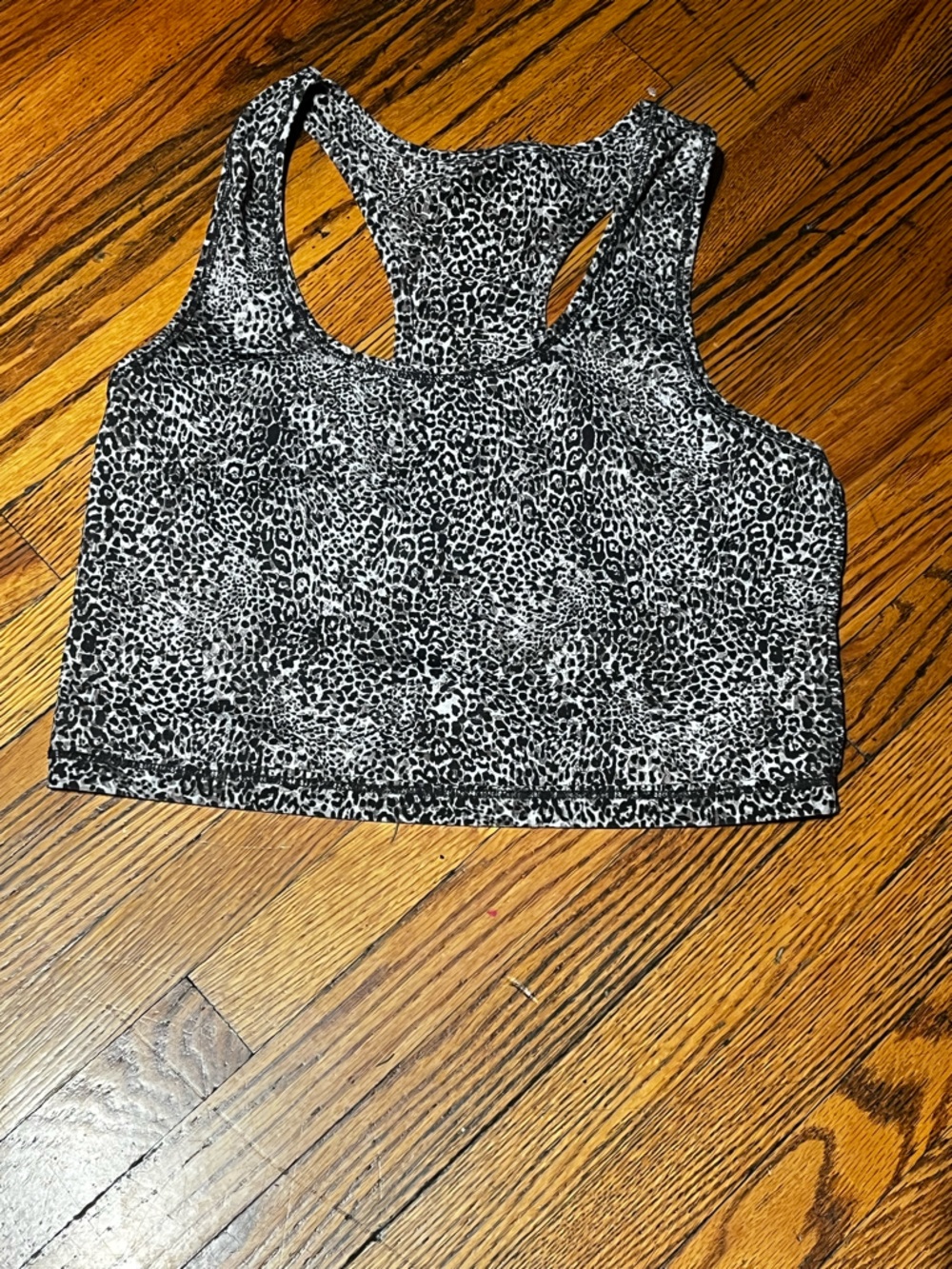 Target Black & White Leopard Racerback Sports Bra